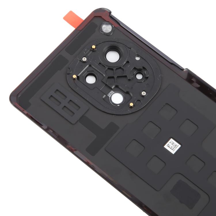 For OnePlus 12R Back Cover with Camera Lens Cover(Black)
