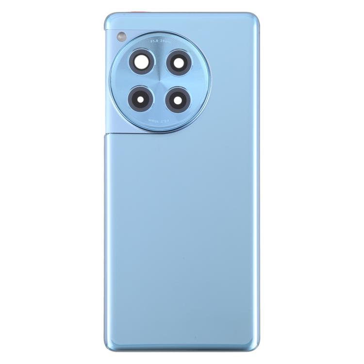 For OnePlus 12R Back Cover with Camera Lens Cover(Blue)
