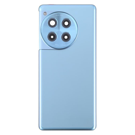 For OnePlus 12R Back Cover with Camera Lens Cover(Blue)