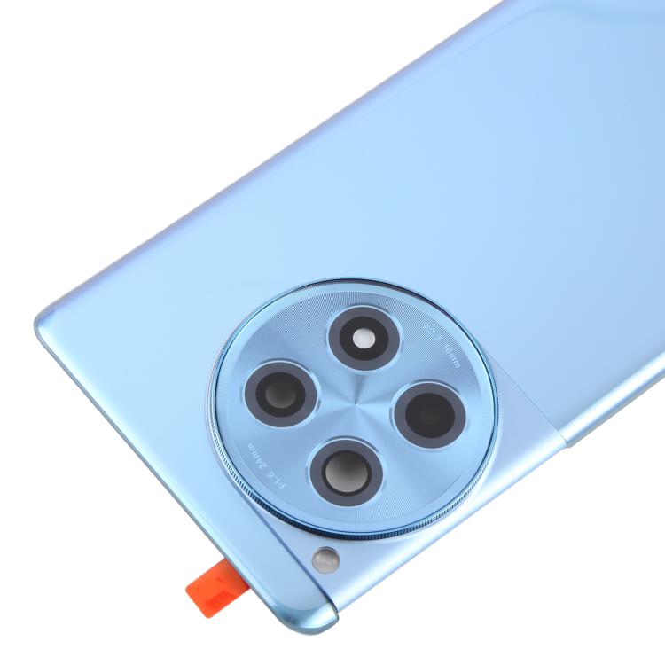 For OnePlus 12R Back Cover with Camera Lens Cover(Blue)