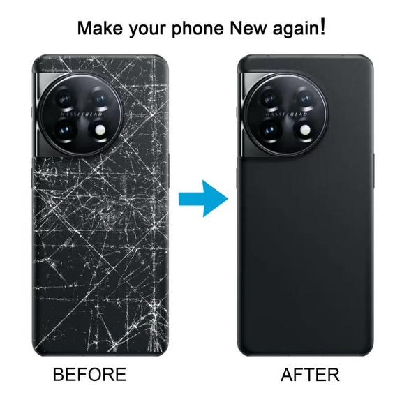 For OnePlus 11 Back Cover with Camera Lens Cover(Transparent)