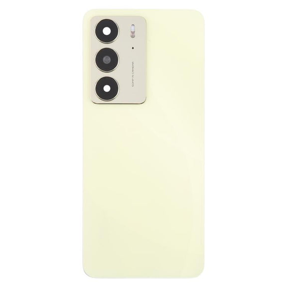 For Realme C75 4G Original Back Cover with Camera Lens Cover(Yellow)