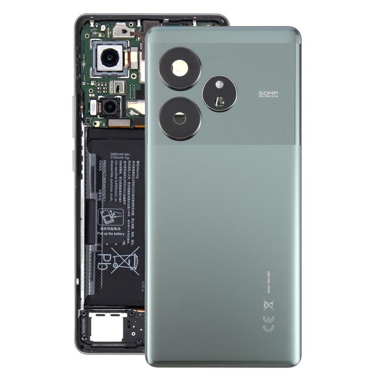 For Realme GT 6 Global Original Back Cover with Camera Lens Cover(Green)