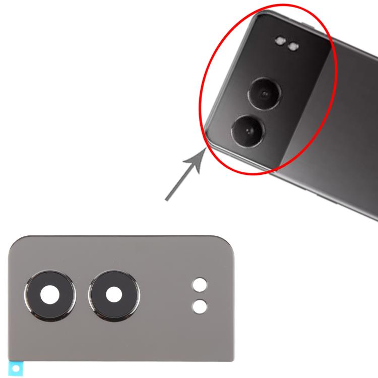 For OnePlus Nord 4 CPH2663 CPH2661 Original Rear Camera Lens Cover (Black)