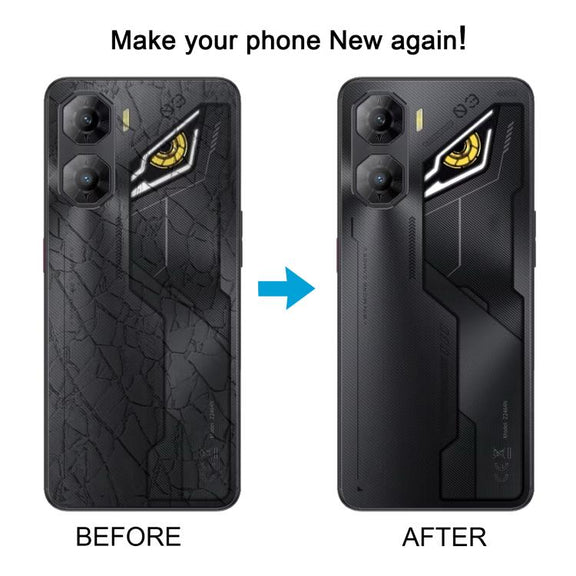 For ZTE nubia Neo 3 Plastic Battery Back Cover with Camera Lens Cover(Black)