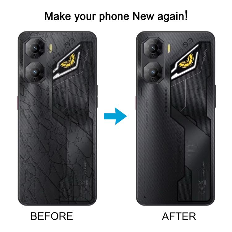 For ZTE nubia Neo 3 Plastic Battery Back Cover with Camera Lens Cover(Black)