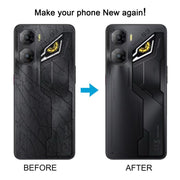 For ZTE nubia Neo 3 Plastic Battery Back Cover with Camera Lens Cover(Gold)