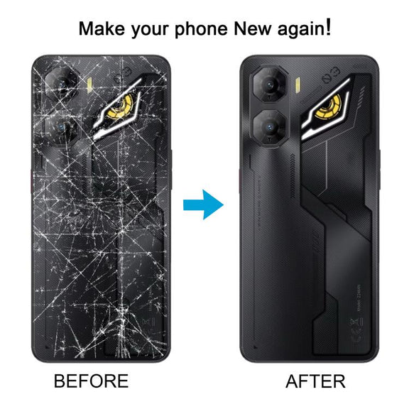 For ZTE nubia Neo 3 Plastic Battery Back Cover with Middle Frame / Camera Lens Cover(Black)