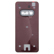 For Nothing Phone 3a A059 Glass Battery Back Cover with Camera Frame(Black)