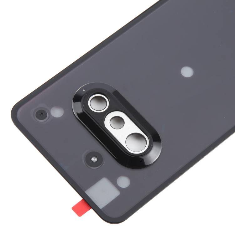 For Nothing Phone 3a A059 Glass Battery Back Cover with Camera Frame(Black)