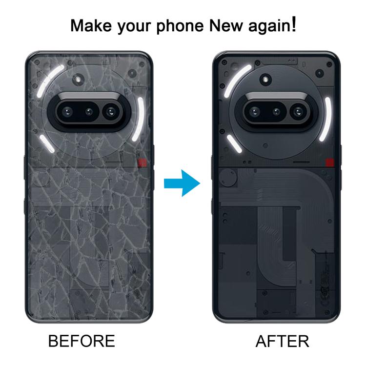 For Nothing Phone 3a A059 Glass Battery Back Cover with Camera Frame(White)