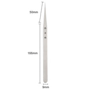 Aaa-12 Precision Repair Tweezers Long Pointed Stainless Steel