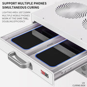 TBK 605 100W Mini UV Curing Lamp Box 48 LEDs Curved Surface Screen UV Curing Box, AU Plug