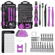122 in 1 Precision Magnetic Screwdriver Kit (Purple) - Screwdriver Set by PMC TechLife | Online Shopping South Africa | PMC TechLife | Buy Now Pay Later Mobicred
