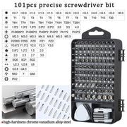 122 in 1 Precision Magnetic Screwdriver Kit (Red)
