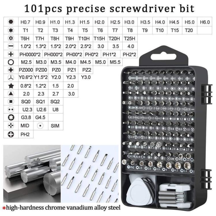 122 in 1 Precision Magnetic Screwdriver Kit (Yellow)