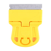 Glue Remover Squeegee Sticker Cleaner Plastic Handle Scraper(Yellow)