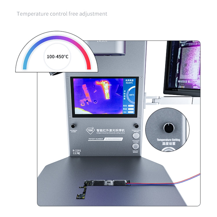 TBK R2201 Intelligent Thermal Infrared Imager Analyzer with Microscope, EU Plug