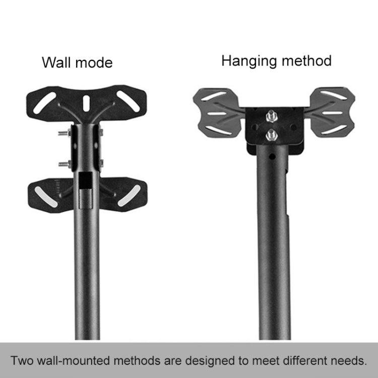 26-60 inch Universal Height & Angle Adjustable Single Screen TV Wall-mounted Ceiling Dual-use Bracket, Retractable Range: 0.5-1m