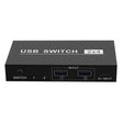2x4 USB Switch 2 Port PCs Sharing 4 Devices for Printer Keyboard Mouse Monitor - Others by PMC TechLife | Online Shopping South Africa | PMC TechLife | Buy Now Pay Later Mobicred