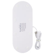 HQ-UD15 5 in 1 Micro USB + USB-C / Type-C + 8 Pin Interface Phone Charging Base with 8 Pin Earphone Charging Interface & Watch Stand, Without Wireless Charger(White)