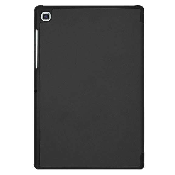 ENKAY High Quality PU Leather + Plastic Bottom Smart Case with Three-folding Holder for Samsung Galaxy Tab S5e 10.5 T720 / T725(Black)