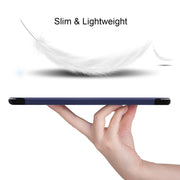 ENKAY High Quality PU Leather + Plastic Bottom Smart Case with Three-folding Holder for Samsung Galaxy Tab S5e 10.5 T720 / T725(Dark Blue)