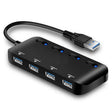 Ultra Speed USB3.0 4 Ports Hub with Switch - USB 3.0 HUB by PMC TechLife | Online Shopping South Africa | PMC TechLife | Buy Now Pay Later Mobicred