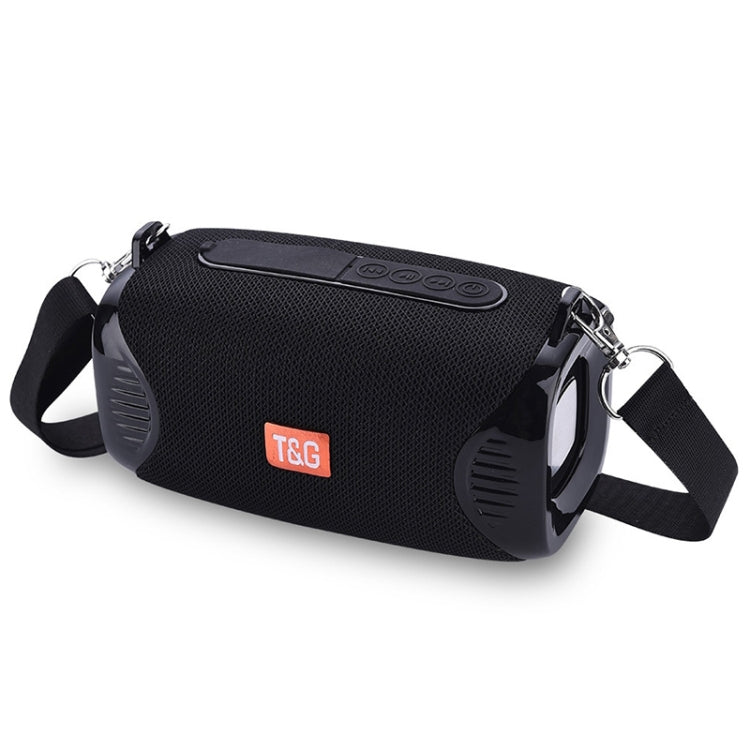 T&G TG532 10W Wireless Bluetooth Speaker Water-resistant Portable Outdoor Mini Column Box Loudspeaker with FM Radio(Black)
