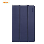 For Samsung Galaxy Tab S6 Lite P610 / P615 / Tab S6 Lite 2022 / P613 / P619 ENKAY 3-Fold Plastic Leather Smart Tablet Case(Black)