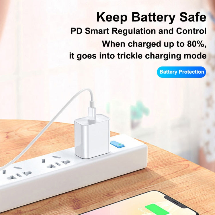 XJ-58 PD 18W USB-C / Type-C to 8 Pin Flash Charging Data Cable, Cable Length: 2m