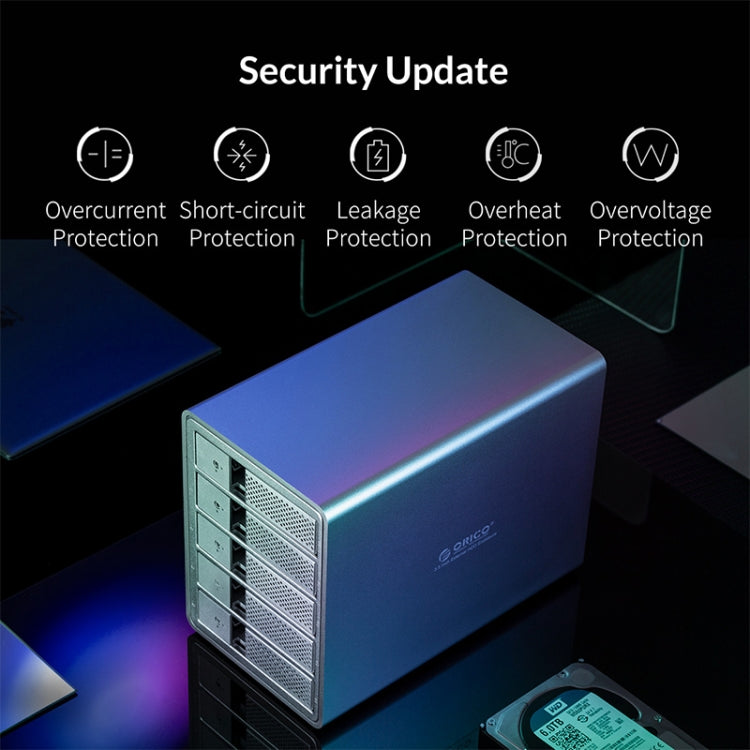 ORICO 9548RU3-BK 3.5-Inch External Hard Drive Enclosure with RAID