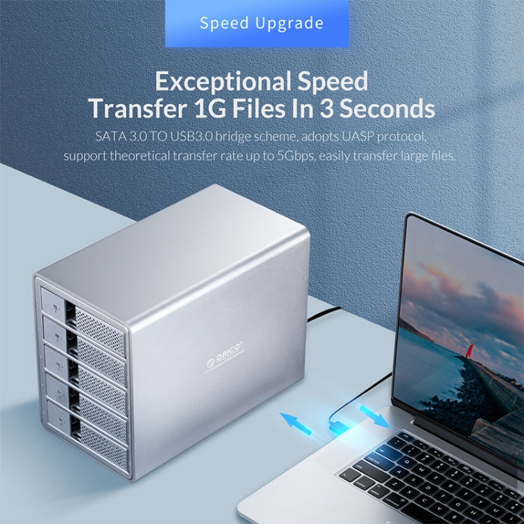 ORICO 9548RU3-BK 3.5-Inch External Hard Drive Enclosure with RAID