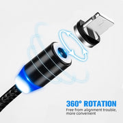 USB to 8 Pin Magnetic Metal Connector Nylon Two-color Braided Magnetic Data Cable, Cable Length: 1m(Silver)