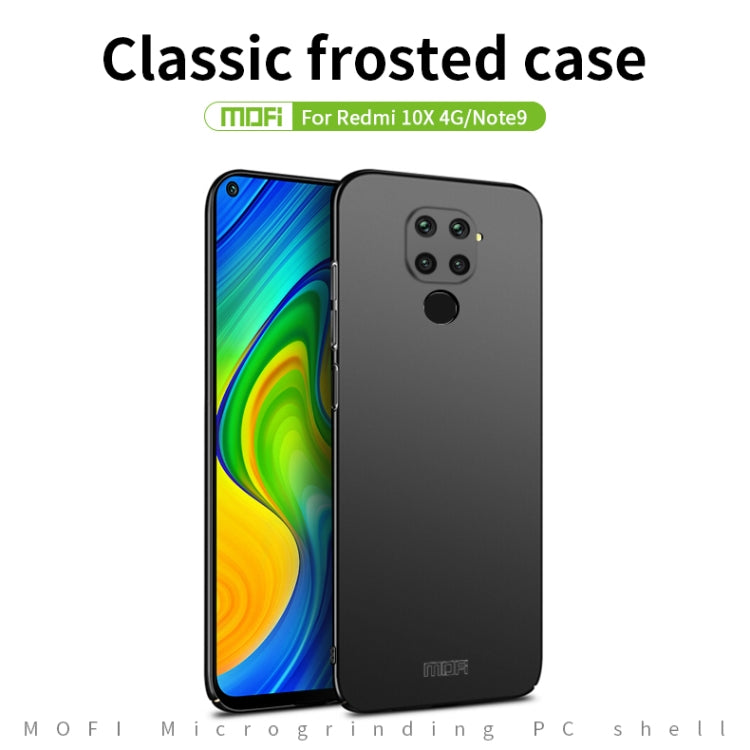 For Xiaomi Redmi 10X 4G MOFI Frosted PC Ultra-thin Hard Case(Gold)