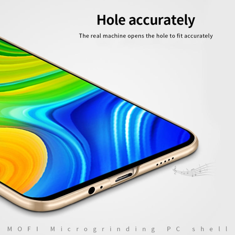 For Xiaomi Redmi 10X 4G MOFI Frosted PC Ultra-thin Hard Case(Gold)