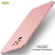 For Xiaomi Redmi 10X 4G MOFI Frosted PC Ultra-thin Hard Case(Rose gold)
