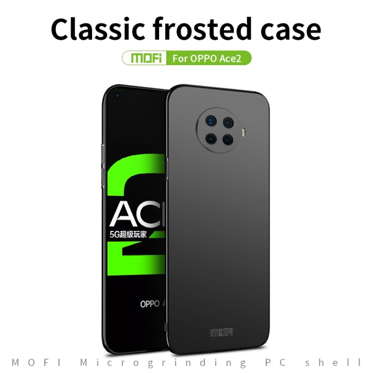 For OPPO Ace2 MOFI Frosted PC Ultra-thin Hard Case(Gold)