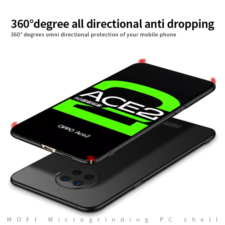 For OPPO Ace2 MOFI Frosted PC Ultra-thin Hard Case(Gold)