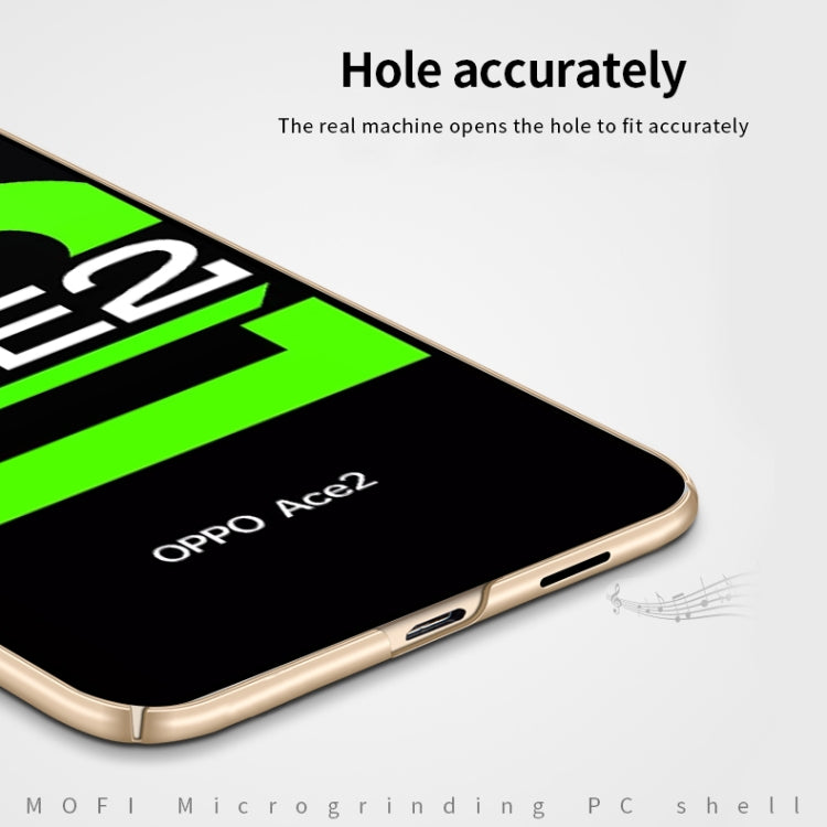 For OPPO Ace2 MOFI Frosted PC Ultra-thin Hard Case(Gold)