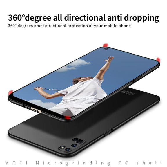 For OPPO A52 MOFI Frosted PC Ultra-thin Hard Case(Blue)