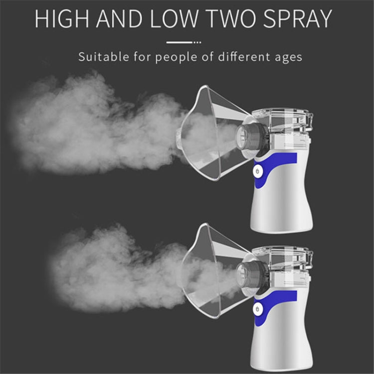 JZ-492S Portable Ultrasonic Nebulizer Mini Handheld Inhaler Respirator Health Care Home Machine Atomizer(White)