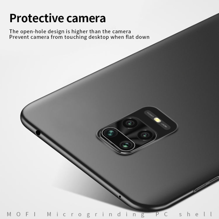 For Xiaomi RedMi Note9S/Note9Pro  MOFI Frosted PC Ultra-thin Hard C(Black)