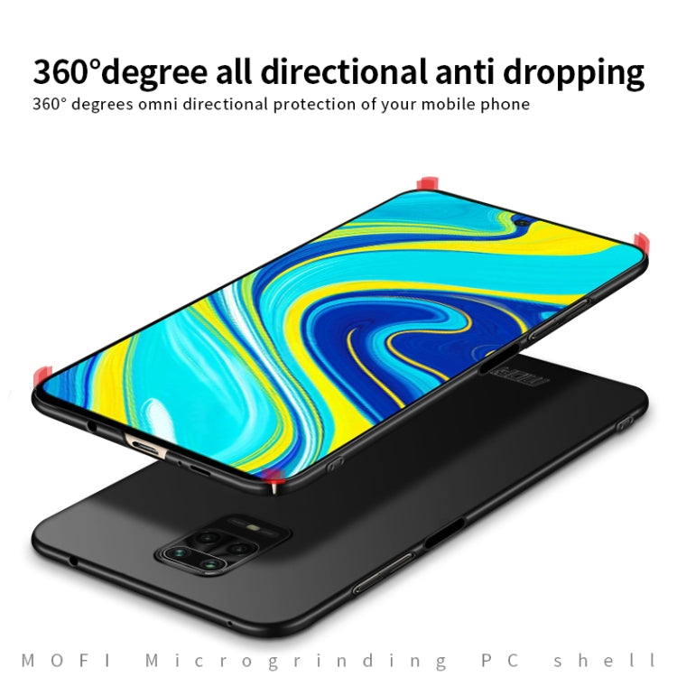 For Xiaomi RedMi Note9S/Note9Pro  MOFI Frosted PC Ultra-thin Hard C(Black)