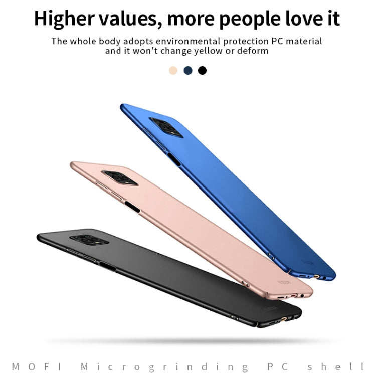 For Xiaomi RedMi Note9S/Note9Pro  MOFI Frosted PC Ultra-thin Hard C(Blue)