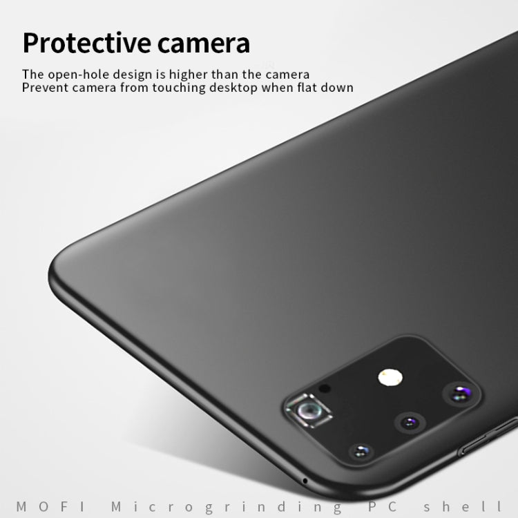 For Samsung Galaxy A91/S10Lite MOFI Frosted PC Ultra-thin Hard C(Black)