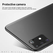 For Samsung Galaxy A91/S10Lite MOFI Frosted PC Ultra-thin Hard C(Blue)