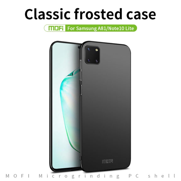 For Samsung Galaxy A81/Note10Lite MOFI Frosted PC Ultra-thin Hard C(Black)