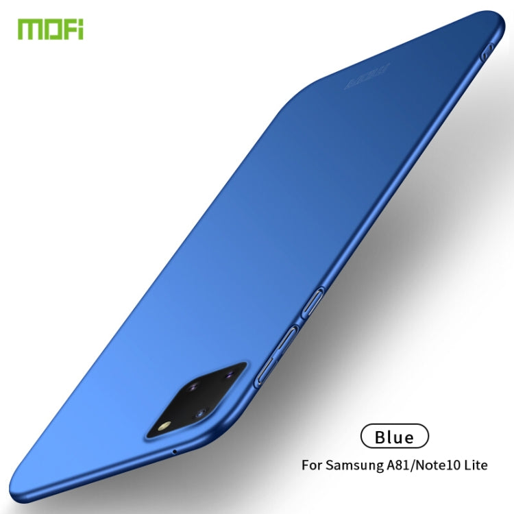 For Samsung Galaxy A81/Note10Lite MOFI Frosted PC Ultra-thin Hard C(Blue)