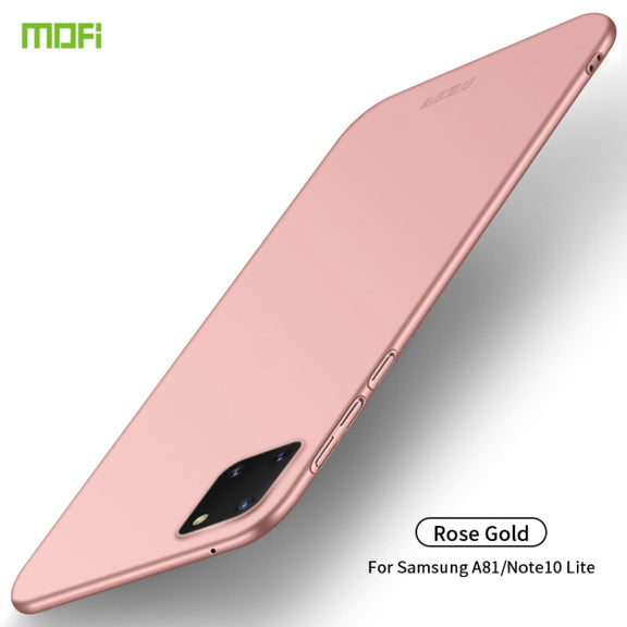 For Samsung Galaxy A81/Note10Lite MOFI Frosted PC Ultra-thin Hard C(Rose gold)